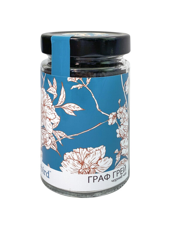 Черный чай в баночке Граф Грей с ароматом бергамота